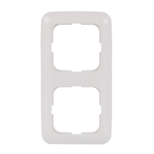 Cover frame 2-gang alpine white - Reflex SI