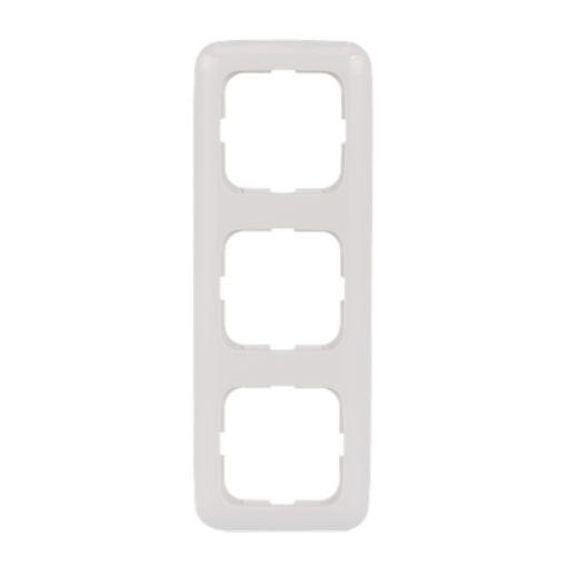 Cover frame 3-gang alpine white - Reflex SI