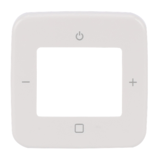 Cover plate with legend Busch-Radio alpine white - Reflex SI