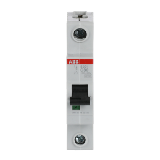 Miniature Circuit Breaker - S200 80-100A - 1P - 80 A - C - AC 6 kA