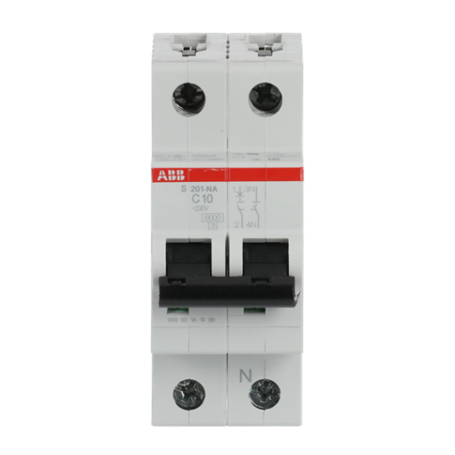 Miniature Circuit Breaker - S200 - 1PN - 10 A - C - AC 6 kA