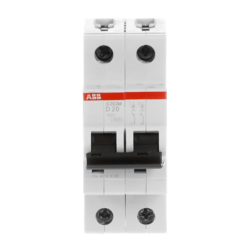 Miniature Circuit Breaker - S200M - 2P - 20 A - D - AC 10 kA