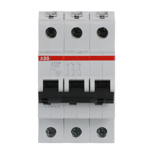 Miniature Circuit Breaker - S200M - 3P - 40 A - C - AC 10 kA