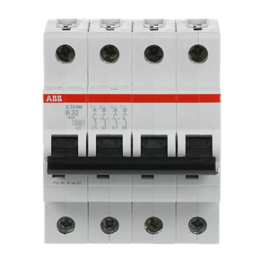 Miniature Circuit Breaker - S200M - 4P - 32 A - B - AC 10 kA