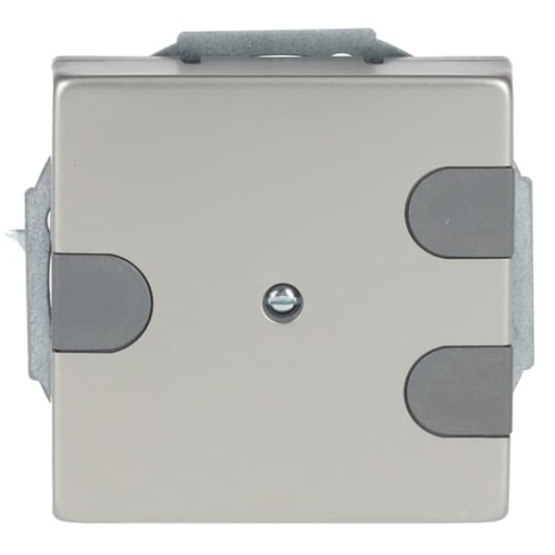 Cover plate Cable outlet 1-gang with Mounting plate stainless steel - Pure Stainless Steel