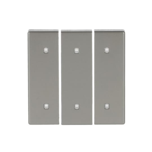 Rocker for Electronic push button Three-part rocker stainless steel - Pure Stainless Steel