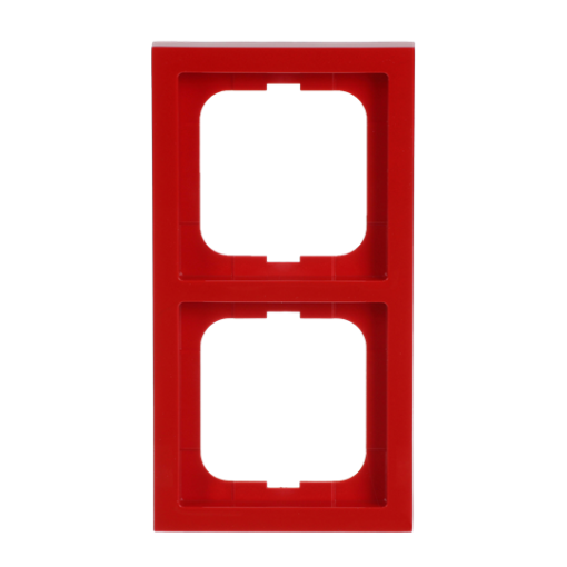 Cover frame 2-gang red - future linear