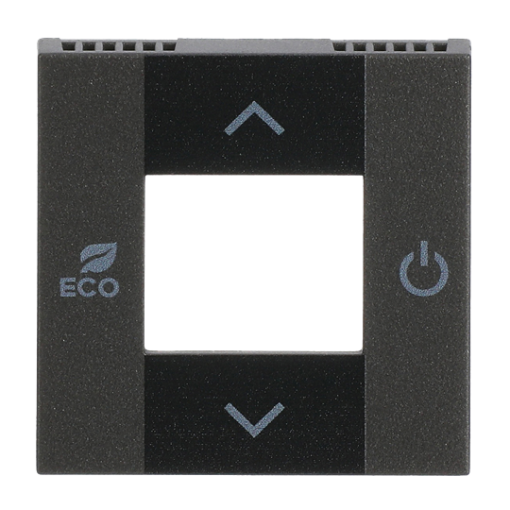Cover plate Thermostat with Various symbols Anthracite - Zenit