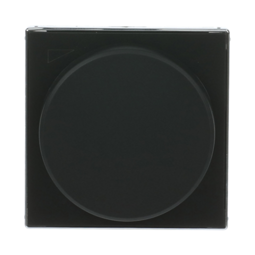Cover plate Without imprint for Dimmer Turn button Black - Sky Niessen