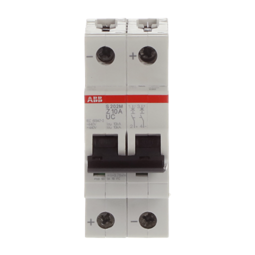 Miniature Circuit Breaker - S200MUC - 2P - 10 A - Z - AC 10 kA
