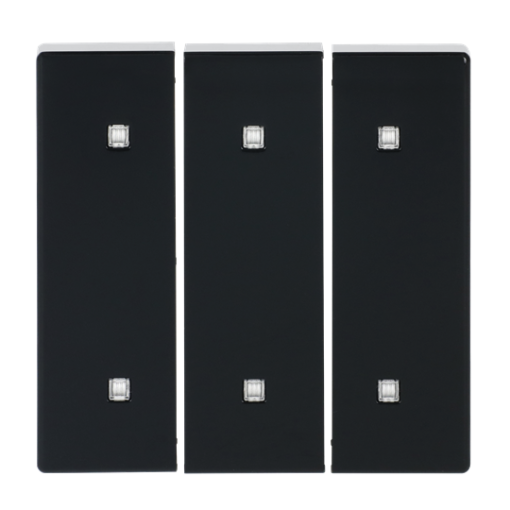 Rocker for Electronic push button Three-part rocker anthracite - Platform 63