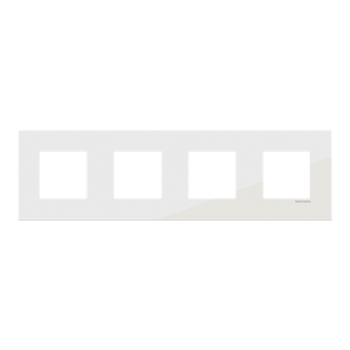 Frame 4-gang Tacteo White - Zenit