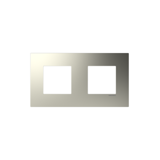 Frame 2-gang Nickel - Zenit