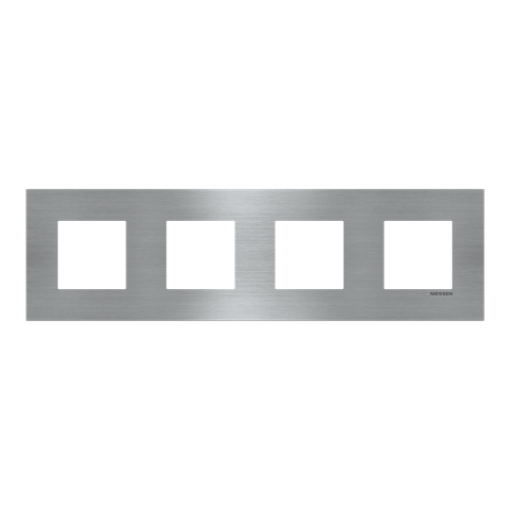 Frame 4-gang Stainless Steel - Zenit