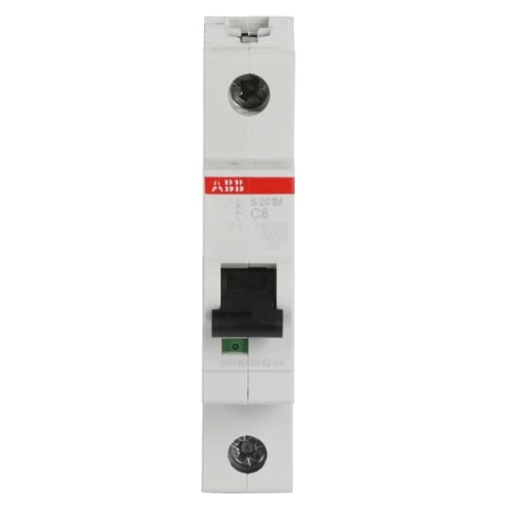 Miniature Circuit Breaker - S200M - 1P - 6 A - C - AC 10 kA