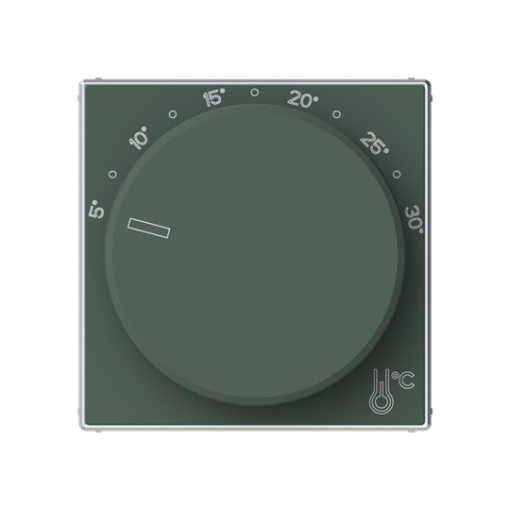 Cover plate for Thermostat Central cover plate Green - Sky Niessen