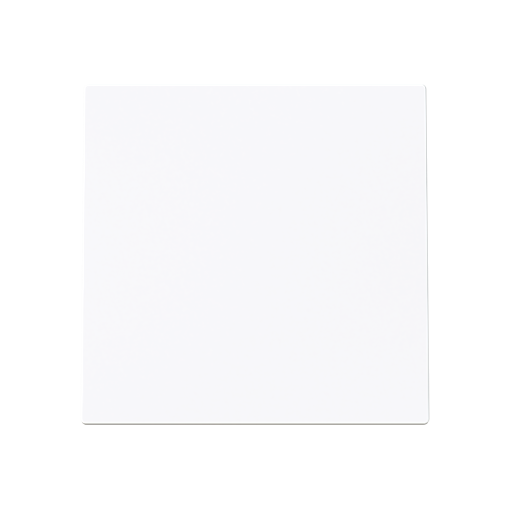 Cover plate Without imprint for Switchpush button, Single rocker White - Alba