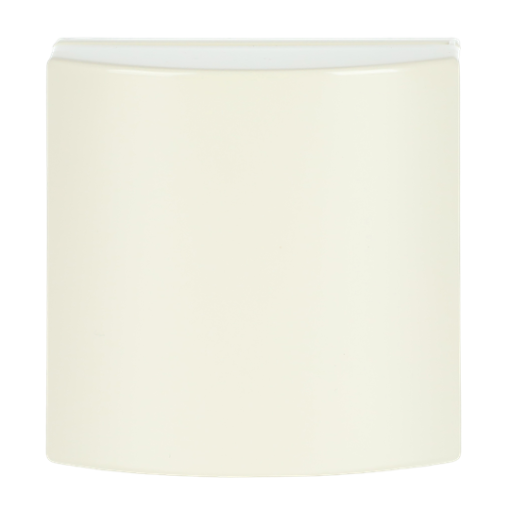 Cover plate 50x50 mm with Hinged Lid Telecommunication inserts ivory white - Platform 63