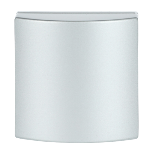 Cover plate 50x50 mm with Hinged Lid Telecommunication inserts aluminium silver - Platform 63