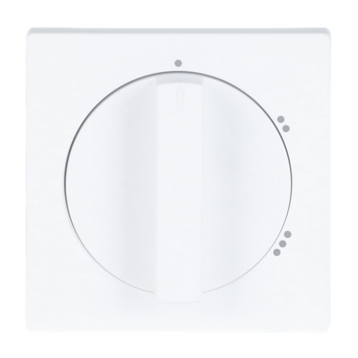 Cover plate with legend Symbol "1-2-3" for Level switch, Turn button studio white matt - Platform 63