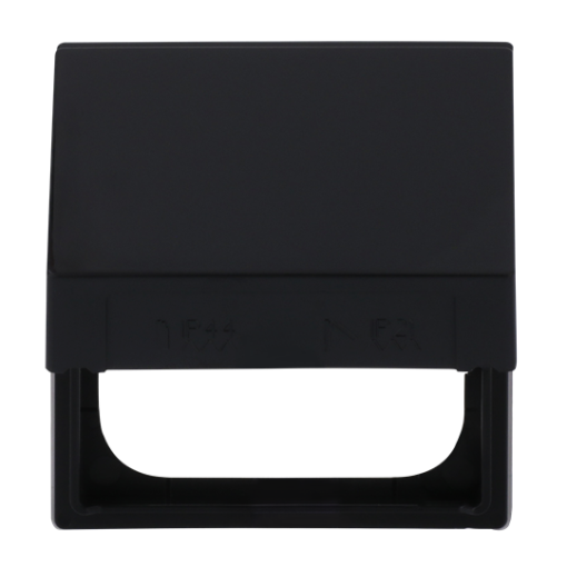 Intermediate Ring with Hinged Lid for cover plates Busch-Balance SI 1-gang with Sealing Ring anthracite - Platform 63