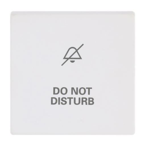 Rocker with legend DND for Switchpush button, Single rocker studio white matt - Platform 63