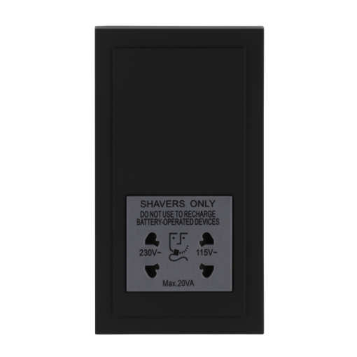 Socket Outlets Various symbols with screw terminals black matt - Platform 63