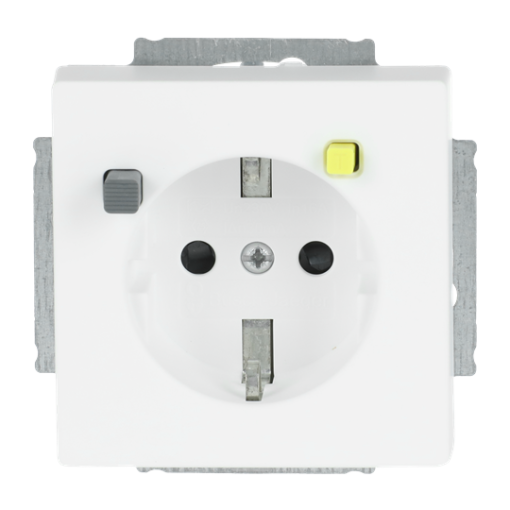 FI-Schukomat SCHUKO socket insert Safety Shutter studio white matt - Platform 63