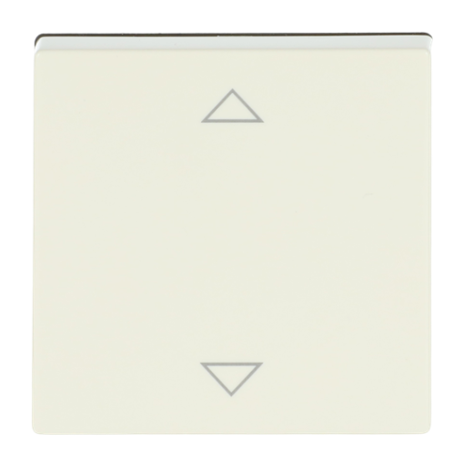 Busch-Jalousiecontrol II Control element with legend Symbol "arrows" for Venetian blind Single rocker ivory white - Platform 63