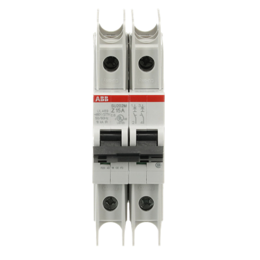 Miniature Circuit Breaker - SU200M - 2P - 15 A - Z - 400 V AC 11.2 kA