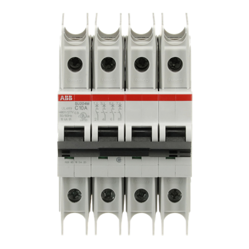 Miniature Circuit Breaker - SU200M - 4P - 10 A - C - 400 V AC 11.2 kA