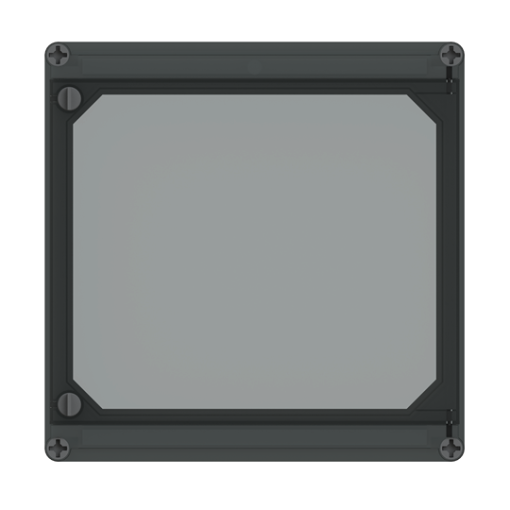 APO 41 Cover hinged transp. RAL7035