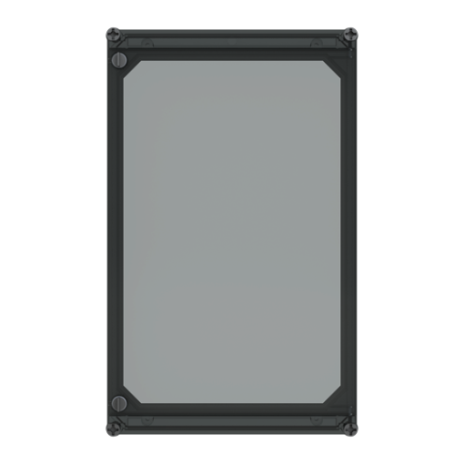 APO 51 Cover hinged transp. RAL7035