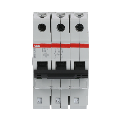 Miniature Circuit Breaker - S400 - 3P - 10 A - C - 230 V 10 kA
