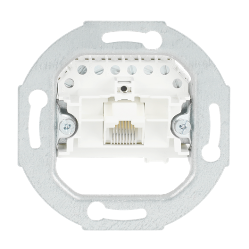 Flush Mounted Inserts RJ45 88 Inclined version 2gang white