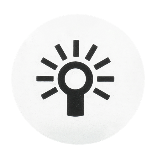 Braille Sticker with Symbol "light"