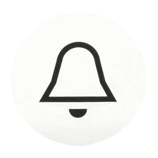 Braille Sticker with Symbol "bell"