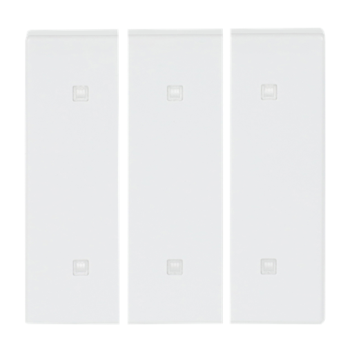 Rocker for Electronic push button Three-part rocker studio white - Platform 63