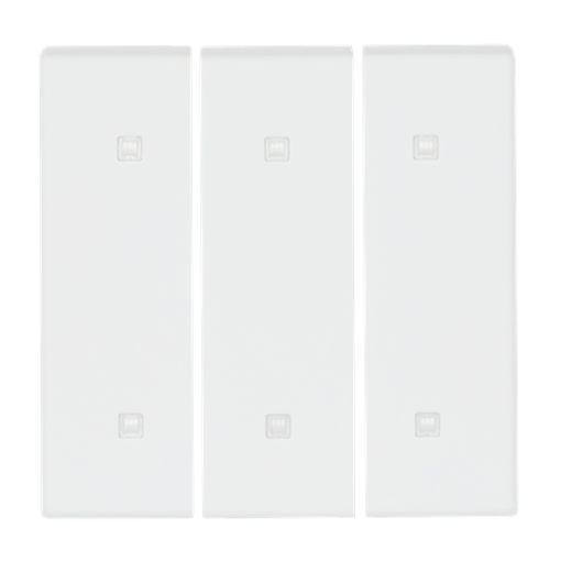 Rocker for Electronic push button Three-part rocker studio white matt - Platform 63