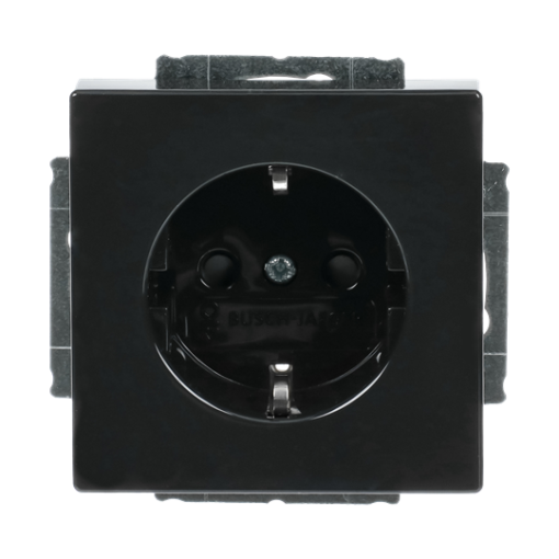 SCHUKO socket insert Safety Shutter with screw terminals anthracite - Platform 63