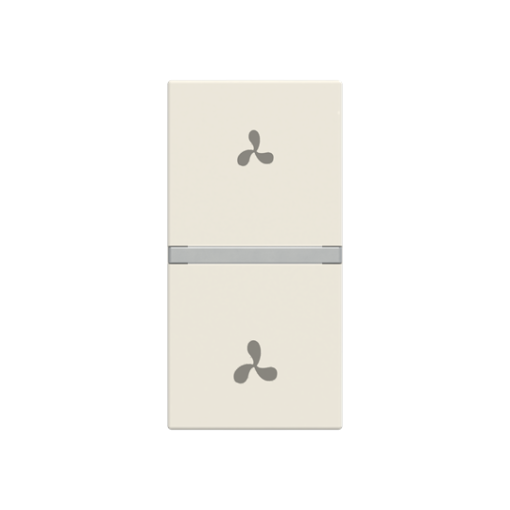 Rocker VMC symbol for Switchpush button, Central cover plate White - Zenit