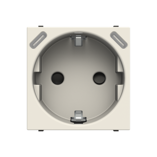 Socket outlet insertcover with USB AC White - Zenit