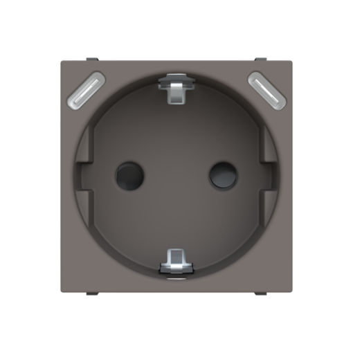 Socket outlet insertcover with USB AC Anthracite - Zenit