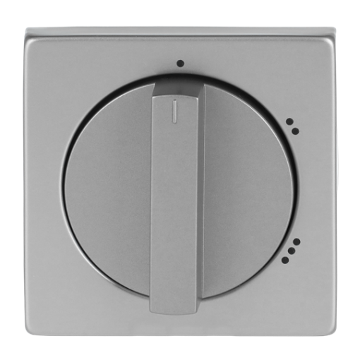 Cover plate with legend Symbol "1-2-3" for Level switch, Turn button stainless steel - Pure Stainless Steel
