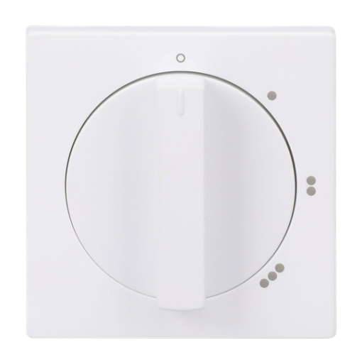 Cover plate with legend Symbol "0-1-2-3" for Level switch, Turn button studio white matt - Platform 63