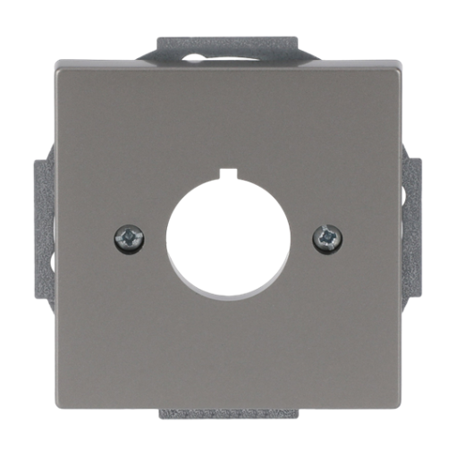 Cover plate Pilot devices Ø 22,5 mm 1 gang stainless steel - Pure Stainless Steel