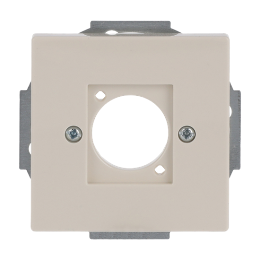 Cover plate XLR 1 gang ivory white - Platform 63