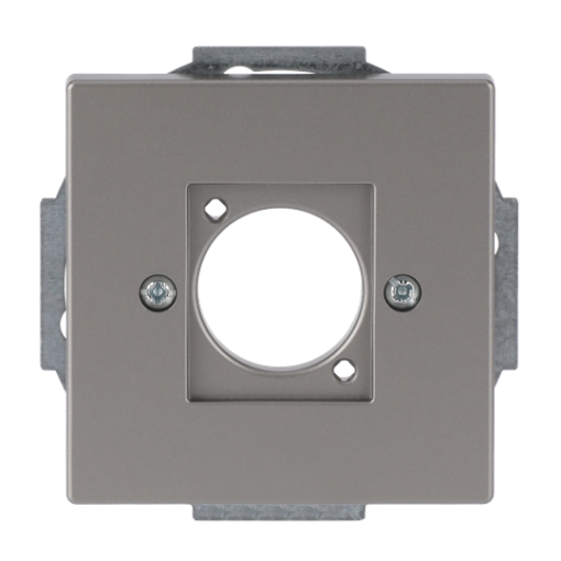 Cover plate XLR 1 gang stainless steel - Pure Stainless Steel