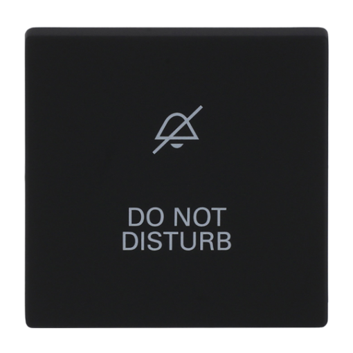 Rocker with legend DND for Switchpush button, Single rocker black matt - Platform 63