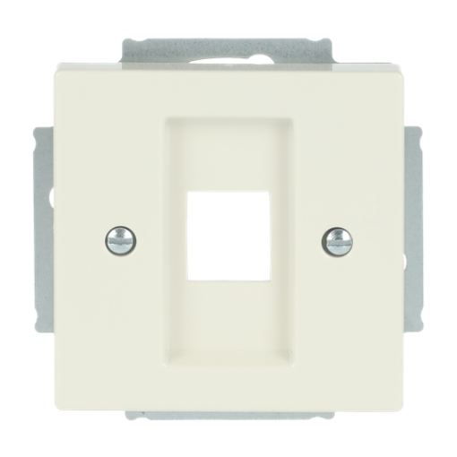Cover plate Modular Jack 1 gang ivory white - Platform 63